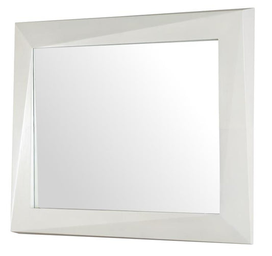 Faceted Mirror - Light Parchment