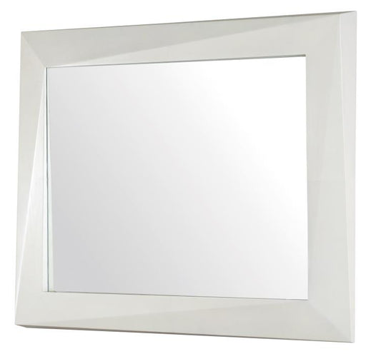 Faceted Mirror - Light Parchment