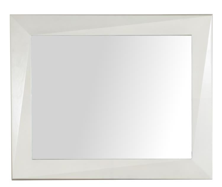 Faceted Mirror - Light Parchment