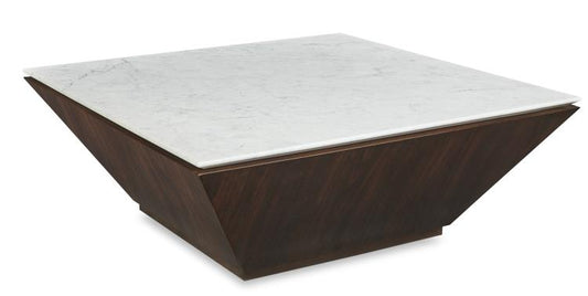 Compositions Cocktail Table With Marble Top