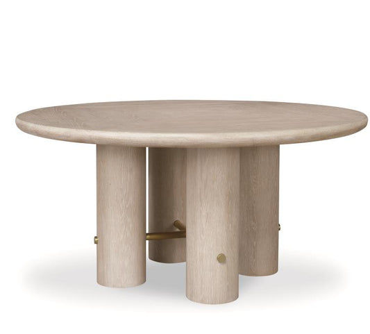 Cadence Round 64” Dining Table - Sand Cerused
