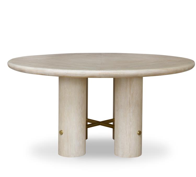 Cadence Round 64” Dining Table - Sand Cerused