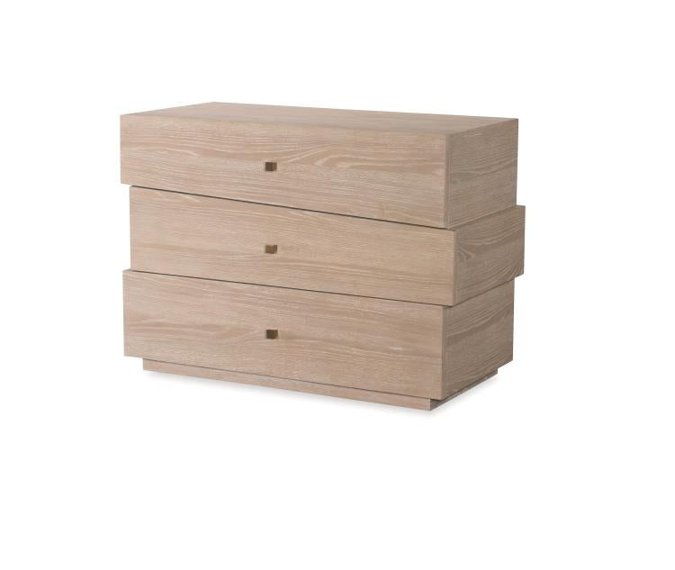 Cadence Three Drawer Chest - Sand Cerused