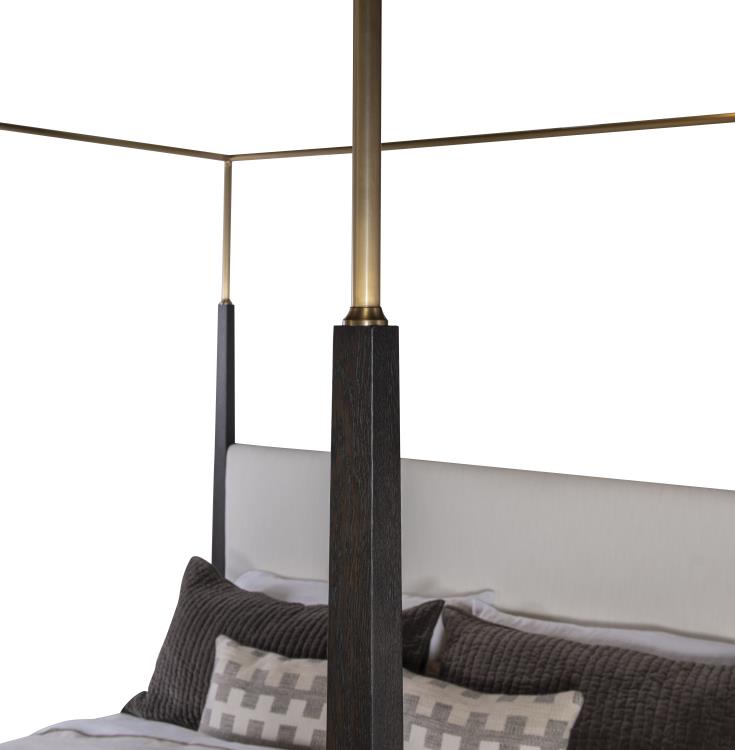 Cadence Metal Canopy Poster Bed - King 6/6 - Mocha