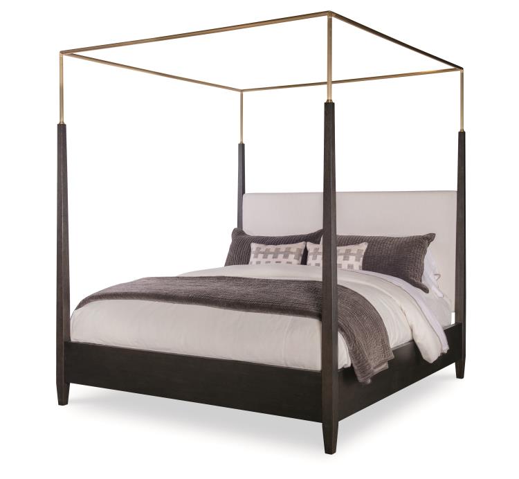 Cadence Metal Canopy Poster Bed - King 6/6 - Mocha