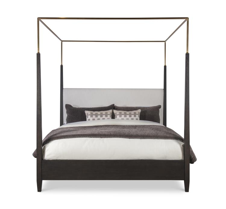 Cadence Metal Canopy Poster Bed - King 6/6 - Mocha