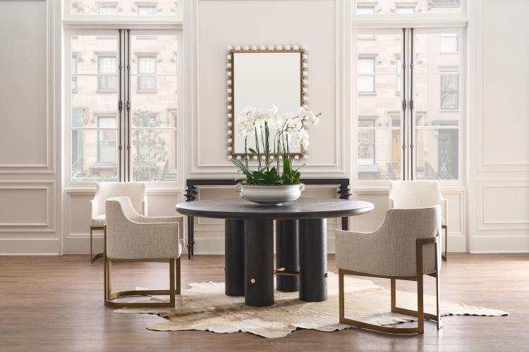 Cadence Round 64” Dining Table - Mocha