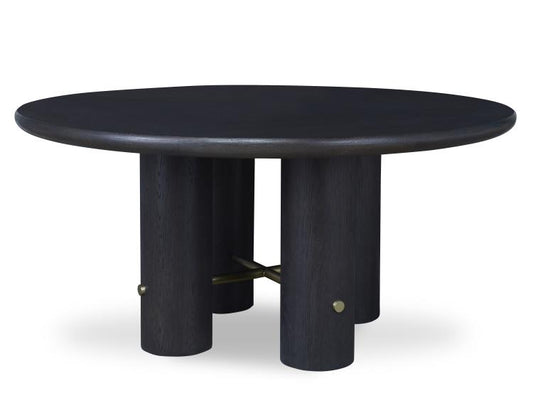 Cadence Round 64” Dining Table - Mocha