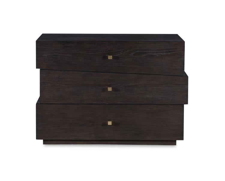 Cadence Three Drawer Chest - Mocha