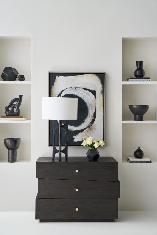 Cadence Three Drawer Chest - Mocha