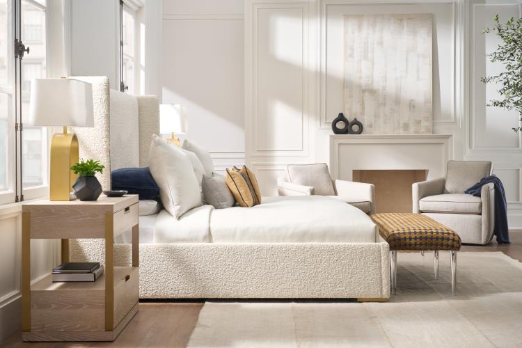 Cadence Upholstered Wing Bed - King 6/6