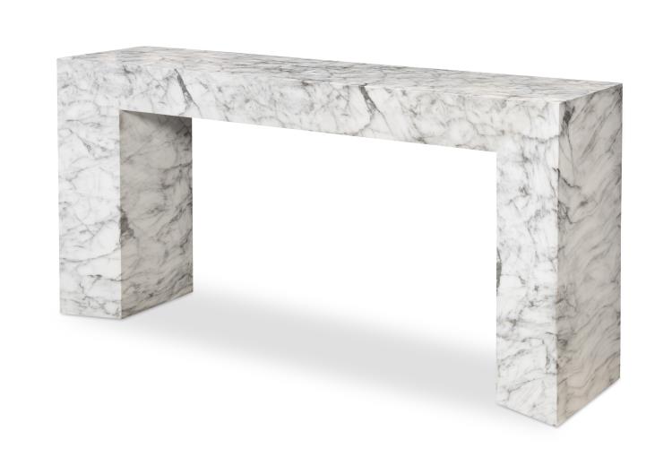Cadence Console Table - Faux Marble