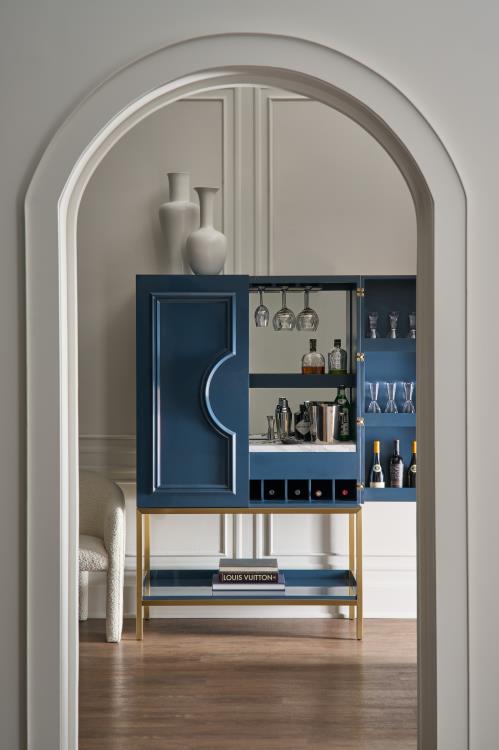 Cadence Bar Cabinet - Blue