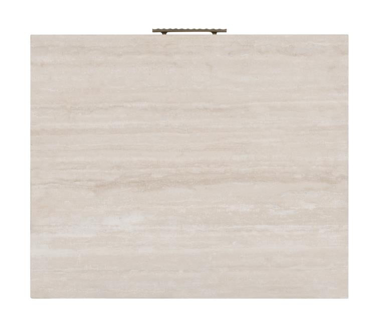 Monterey Single Drawer Nightstand W/Travertine - Hawthorne Light