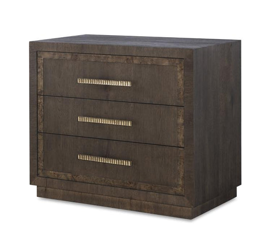 Monterey Three Drawer Nightstand - Hawthorne Dark
