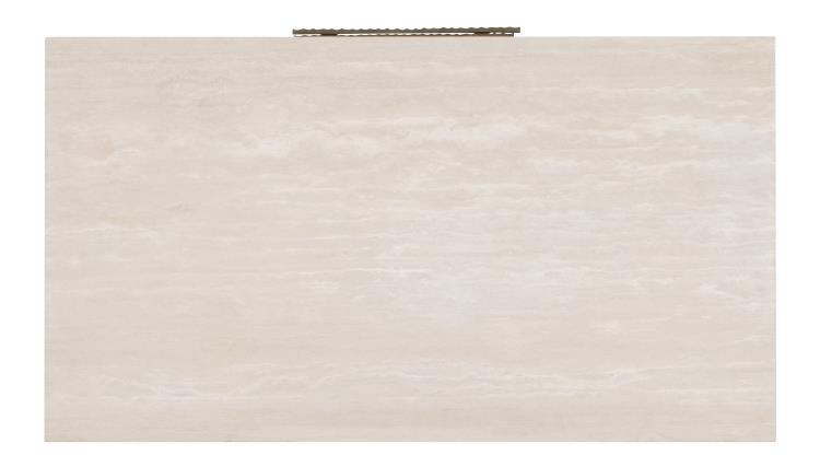 Monterey Three Drawer Nightstand W/Travertine - Hawthorne Light