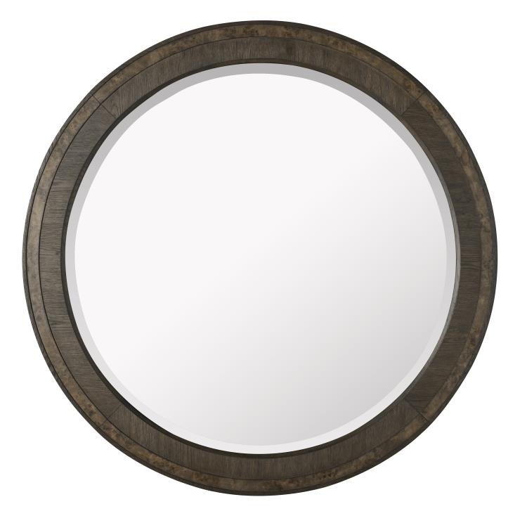 Monterey Round Mirror - Hawthorne Dark