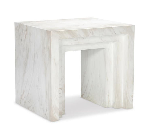 Aries End Table Marble