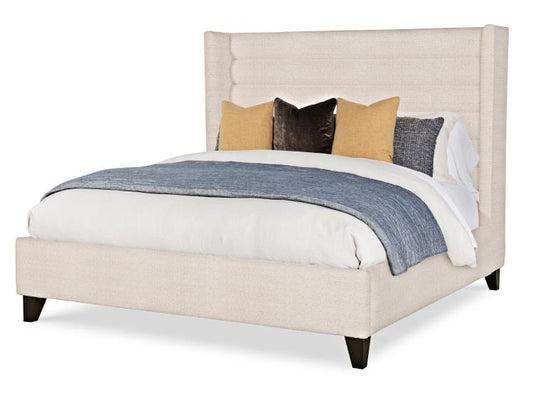 Stocked Fully Uph. Wing Bed - Med. Height - King 6/6