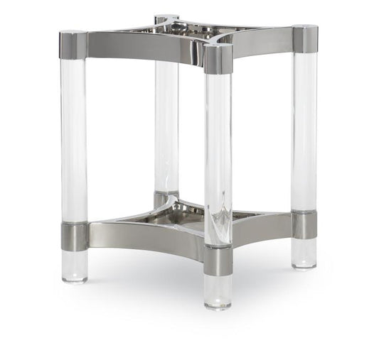 Details Acrylic & Metal Dining Table Base For Glass Top