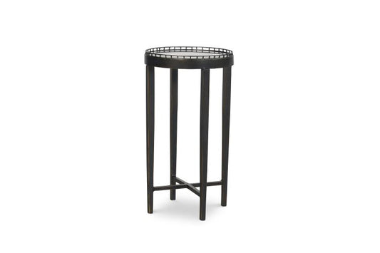 Details Logan Round Drink Table - Bronze