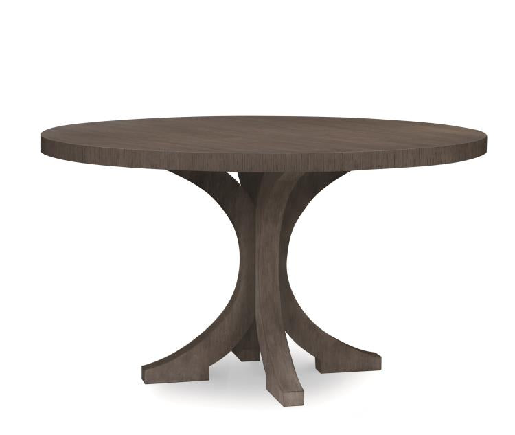 Carlyle Oak Round Dining Table - Mink Grey