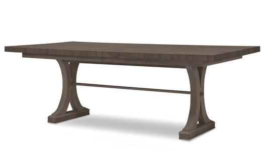 Carlyle Rectangular Oak Dining Table - Mink Grey