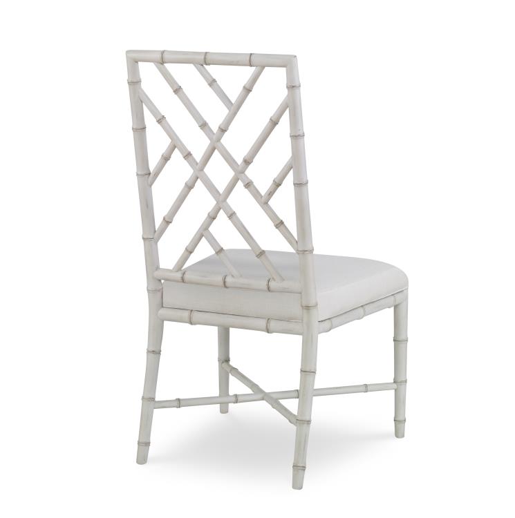 Brighton Side Chair-Antique White/Flax