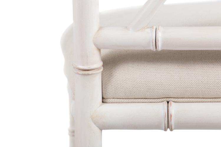 Brighton Side Chair-Antique White/Flax