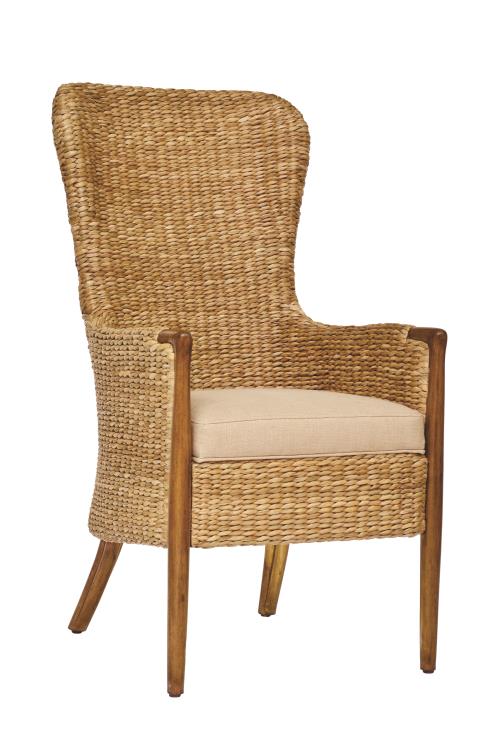 Seagrass Dining Chair-Flax