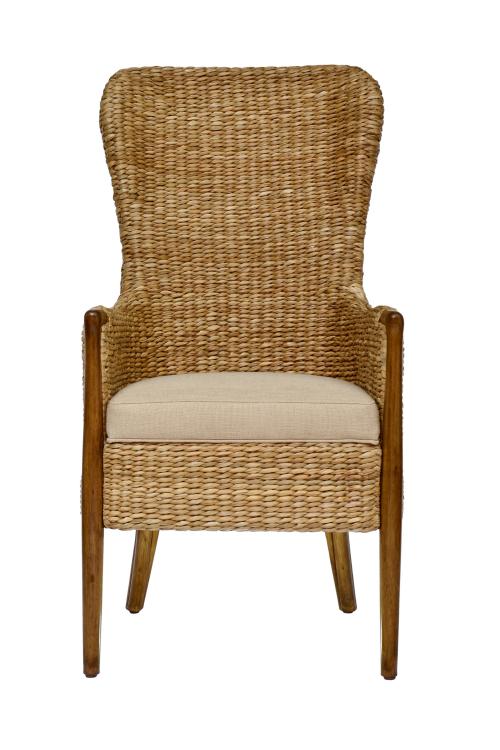 Seagrass Dining Chair-Flax