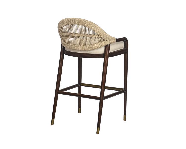 Low Back Bar Stool - Flax