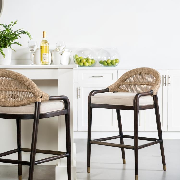 Low Back Counter Stool - Flax