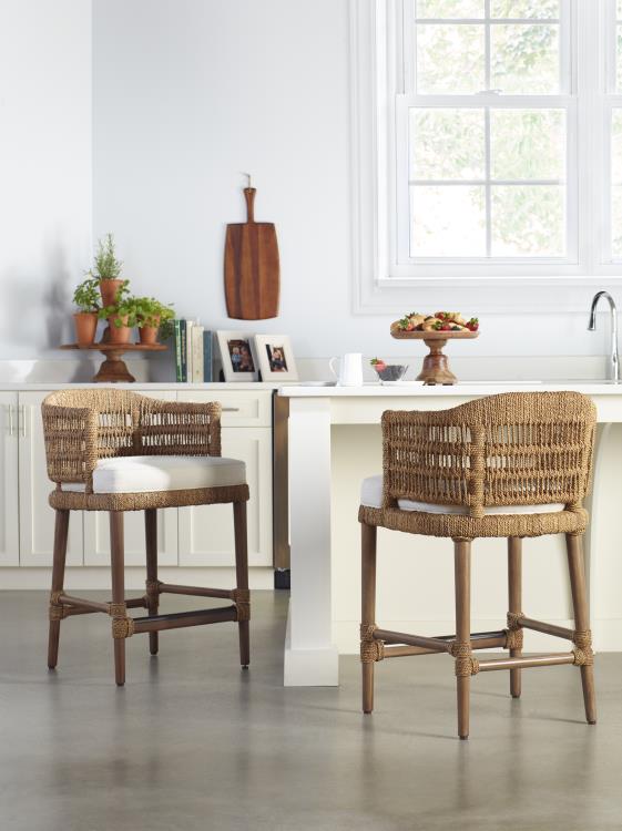 Boca Counter Stool - Natural/Flax