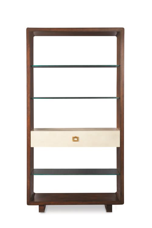 Canvas Open Bookcase-Ivory