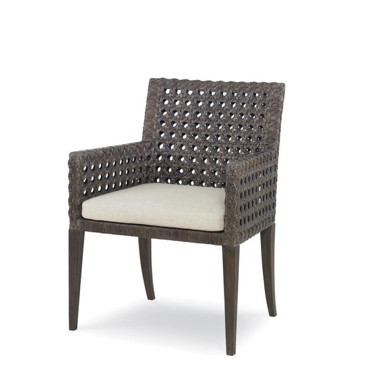 Litchfield Arm Chair - Mink Grey/Flax