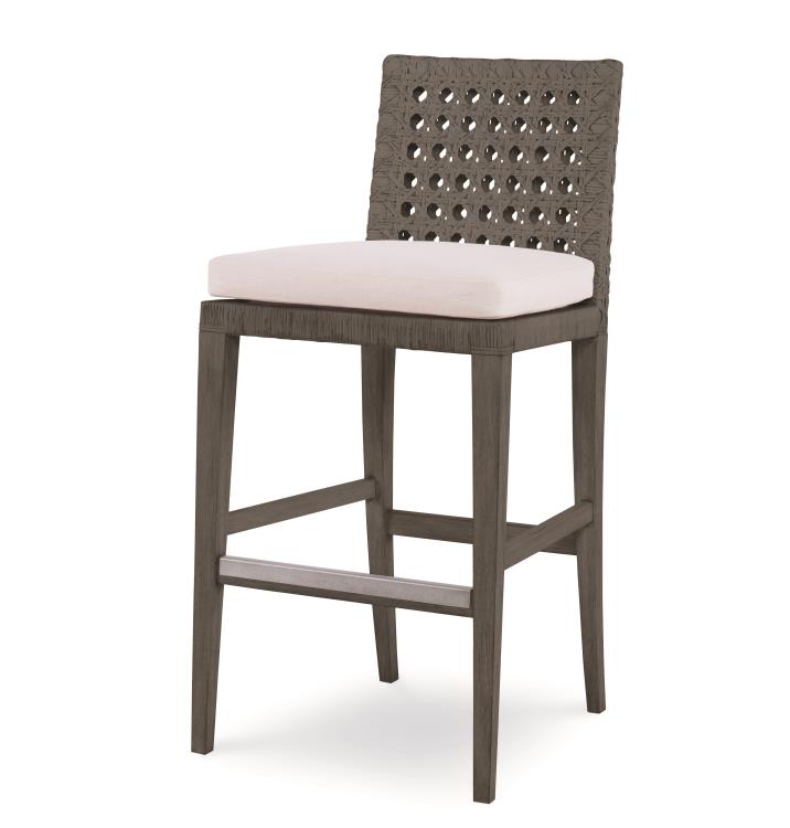 Litchfield Bar Stool-Mink Grey/Flax