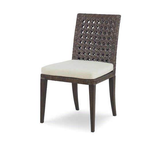 Litchfield Side Chair-Mink Grey/Flax