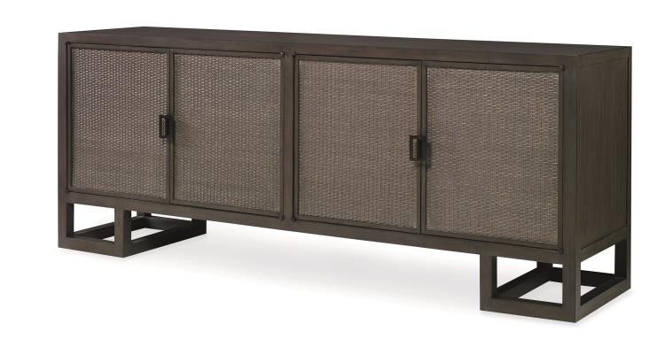 Mackinaw 4 Door Credenza-Mink Grey