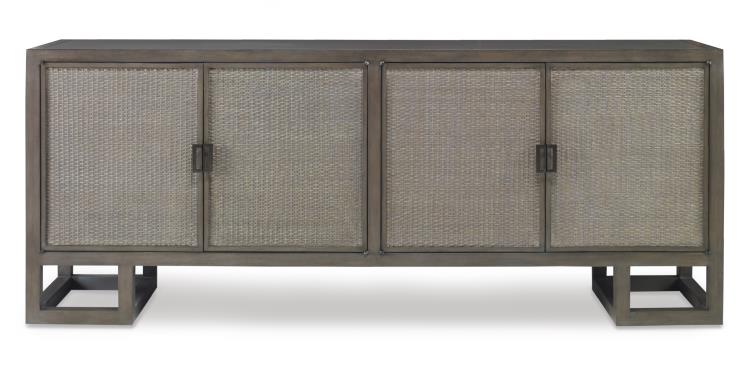 Mackinaw 4 Door Credenza-Mink Grey