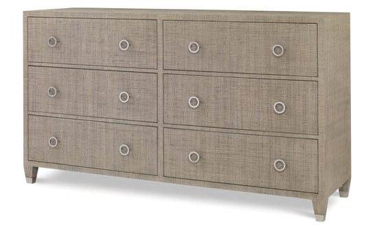 Charleston 6 Drawer Dresser-French Grey