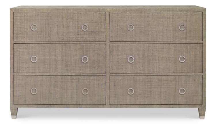 Charleston 6 Drawer Dresser-French Grey