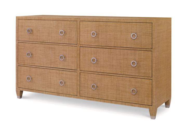 Charleston 6 Drawer Dresser-Sand