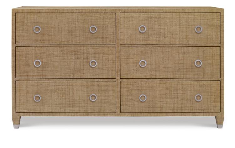 Charleston 6 Drawer Dresser-Sand