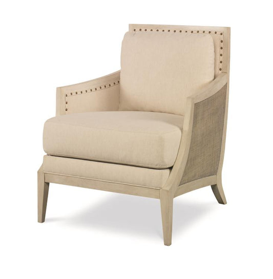 Chesapeake Lounge Chair-French Grey/Pn/Flax