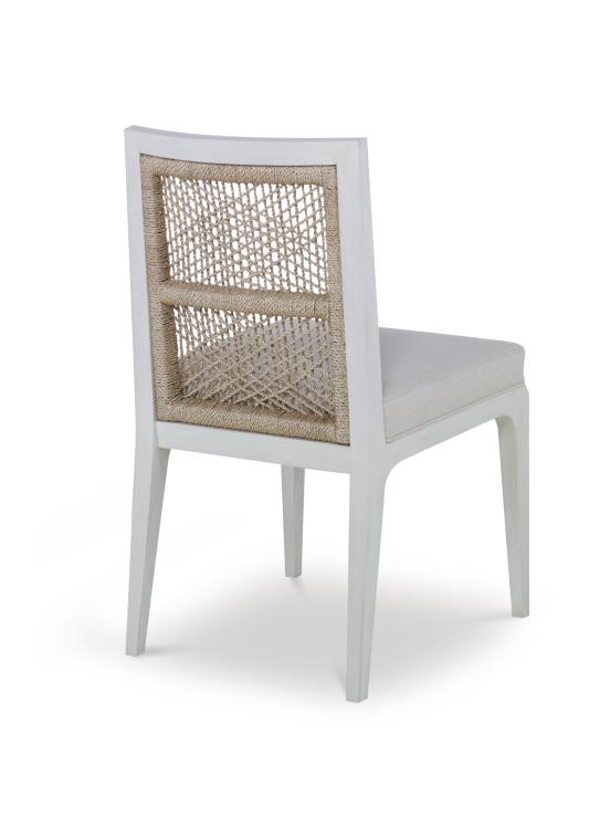 Pasadena Side Chair - White/Natural/Flax