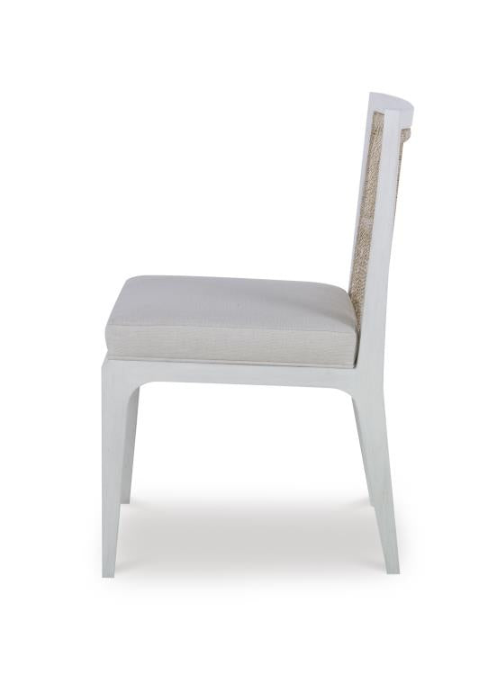 Pasadena Side Chair - White/Natural/Flax