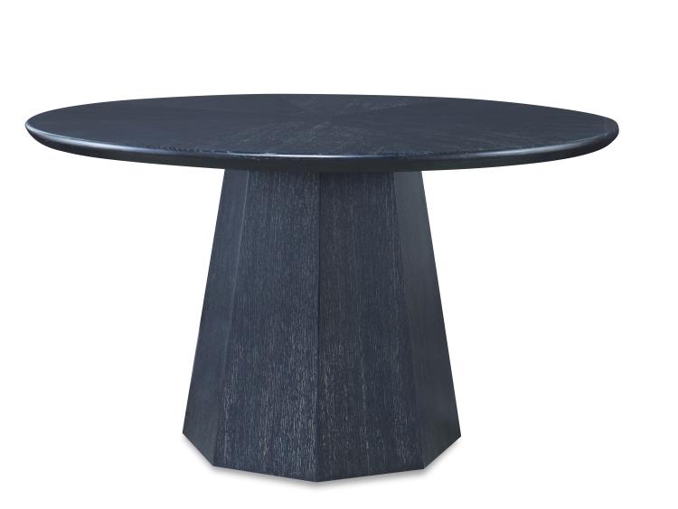 Newlin Round Dining Table - Black Cerused