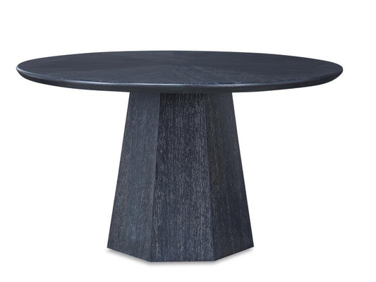 Newlin Round Dining Table - Black Cerused