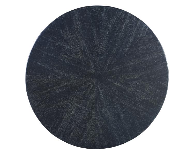 Newlin Round Dining Table - Black Cerused